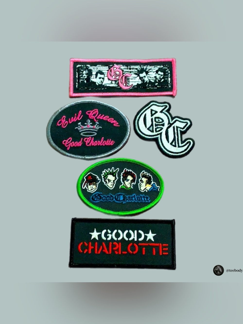 Vintage Good Charlotte Band Merch Patch Lot - Pop Punk Accessories